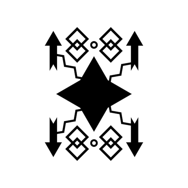 Xablack motivo geometrico etnico