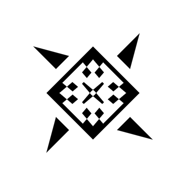 Vector xablack ethnic geometric pattern