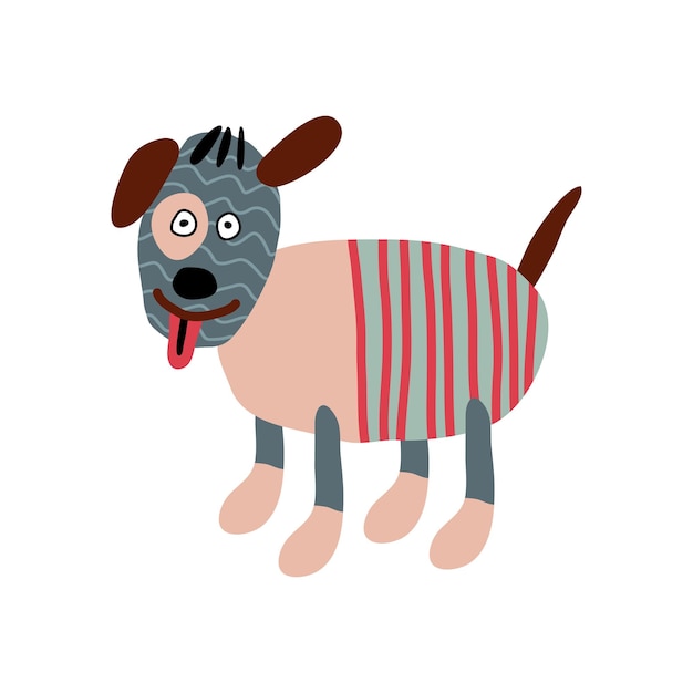 XACartoon Animal with Geometric Pattern