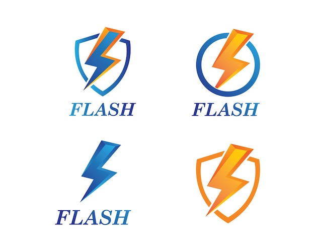 XAflash power thunder illustration vector template