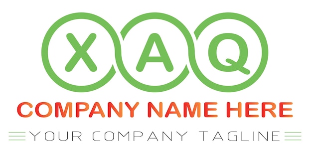 Vector xaq letter logo design