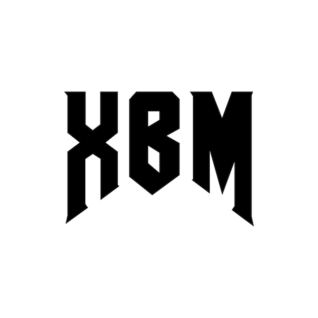 XBM letter logo design for technology company XBM logo design black and white color combination XBM logo XBM vector XBM design XBM icon XBM alphabet XBM typography logo design