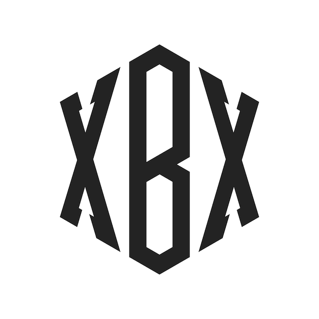 XBX Logo Design Initial Letter XBX Monogram Logo using Hexagon shape