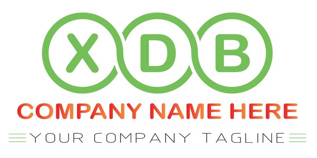 XDB Letter Logo Design