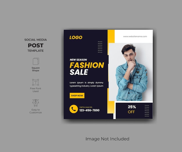 XDxAFashion sale social media post banner