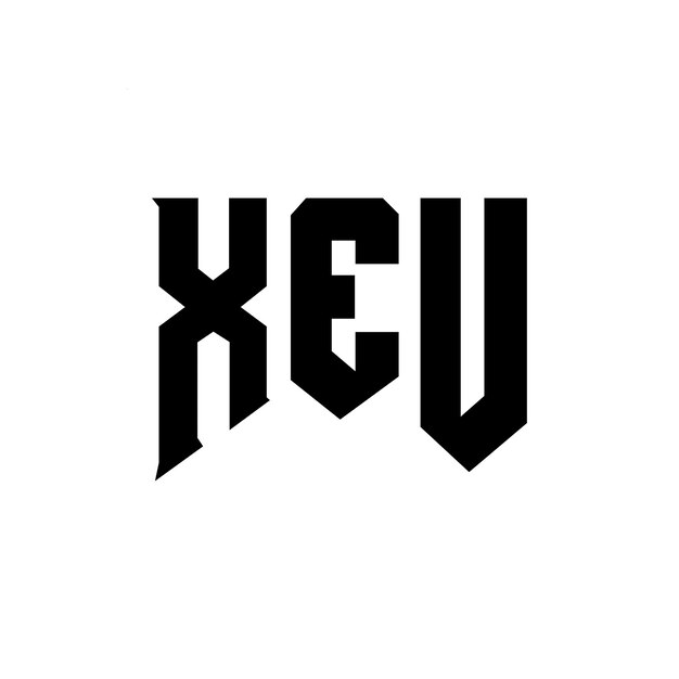 xeu letter logo design for technology company xeu logo design black and white color combination xeu logo xeu vector xeu design xeu icon xeu alphabet xeu typography logo design