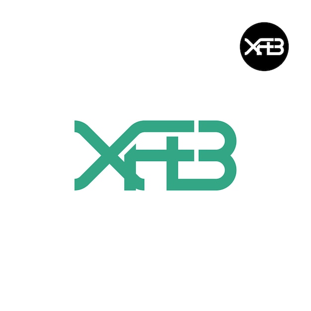 Vector xfb logo letter monogram design