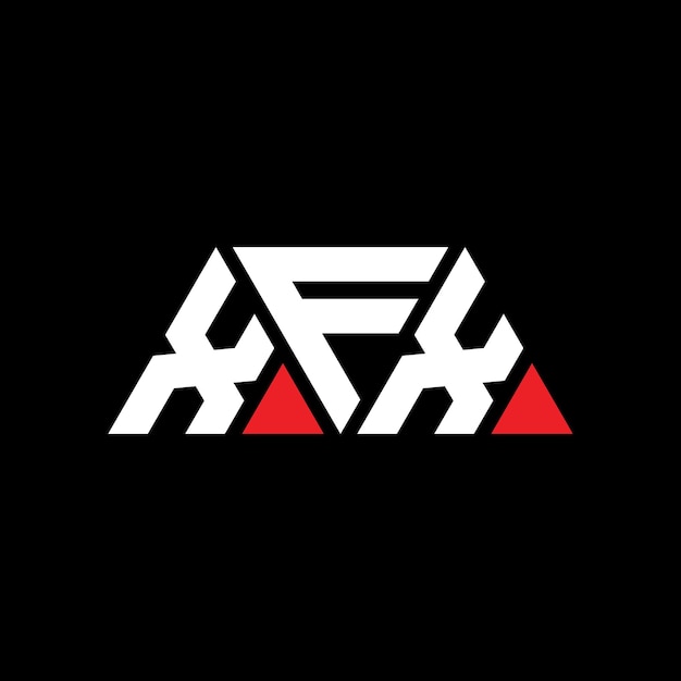 xfx triangle letter logo design with triangle shape xfx triangle logo design monogram xfx triangle vector logo template with red color xfx triangular logo simple elegant and luxurious logo xfx