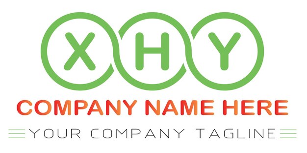 Vector xhy letter logo design