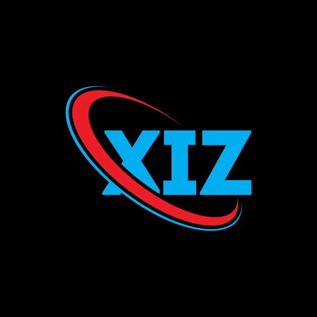 Vector xiz logo xiz letter xiz letter logo design initials xiz logo linked with circle and uppercase monogram logo xiz typography for technology business and real estate brand