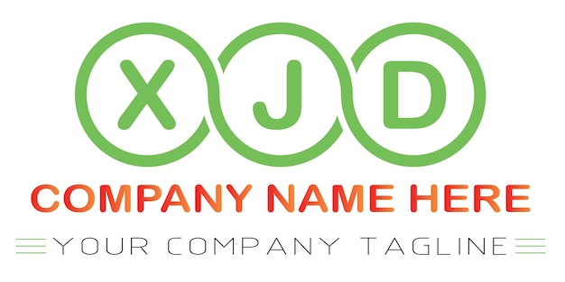 Vector xjd brief logo ontwerp