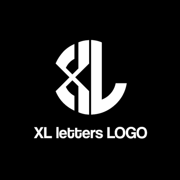 Дизайн векторного логотипа букв xl