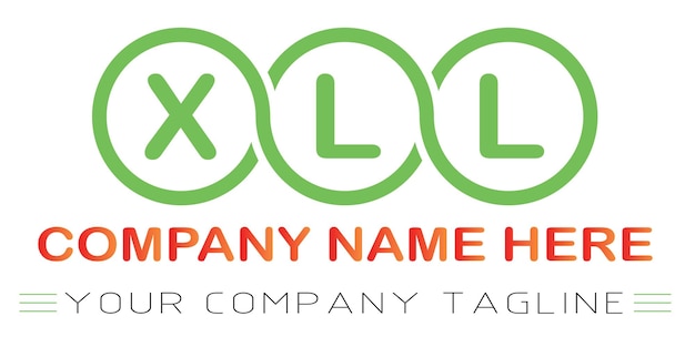 XLL Letter Logo Design