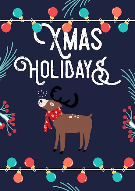 Vector xmas card