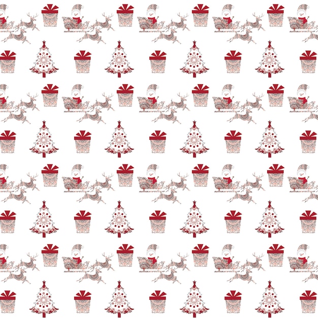 Xmas Pattern Design, kan worden gebruikt voor decoraties, kaarten, etc. om bij Kerstmis te passen, wat je maar wilt.