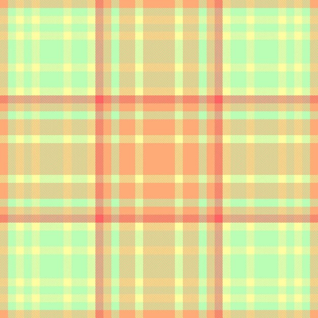 Xmas tartan a quadri stile tessuto di sfondo controllo tessuto vettoriale divano tessuto senza cuciture in colori chiari e arancione