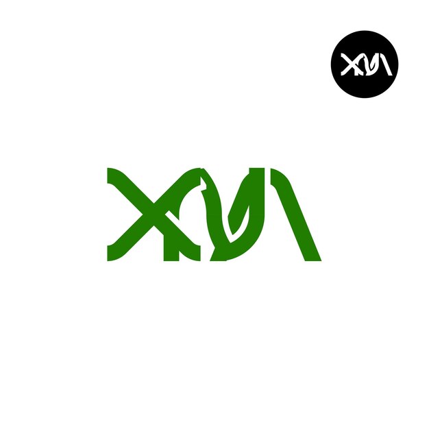 Vector xna monogram letter logo ontwerp