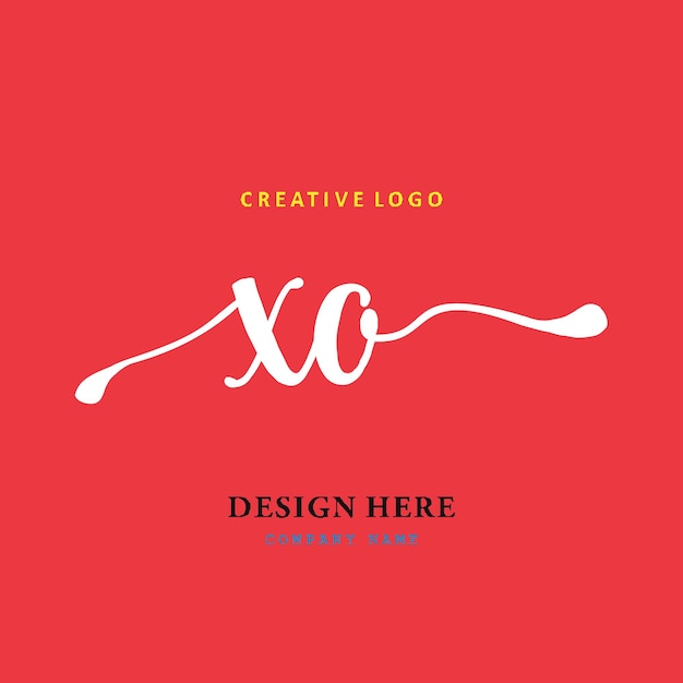 XO lettering logo is simple easy to understand and authoritative