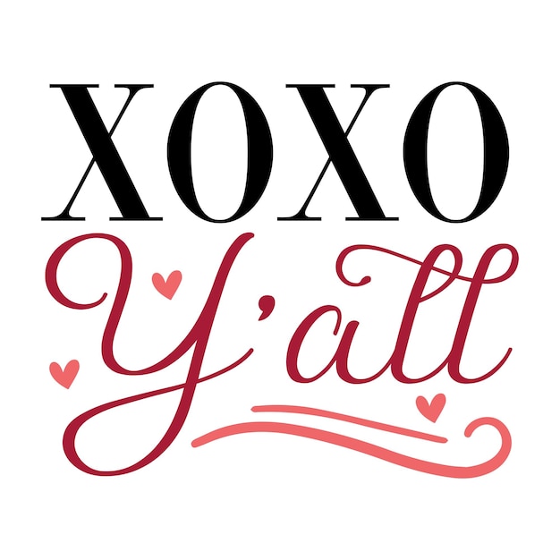 Xoxo allemaal SVG