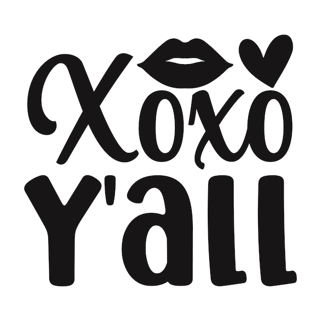 Xoxo y'all svg