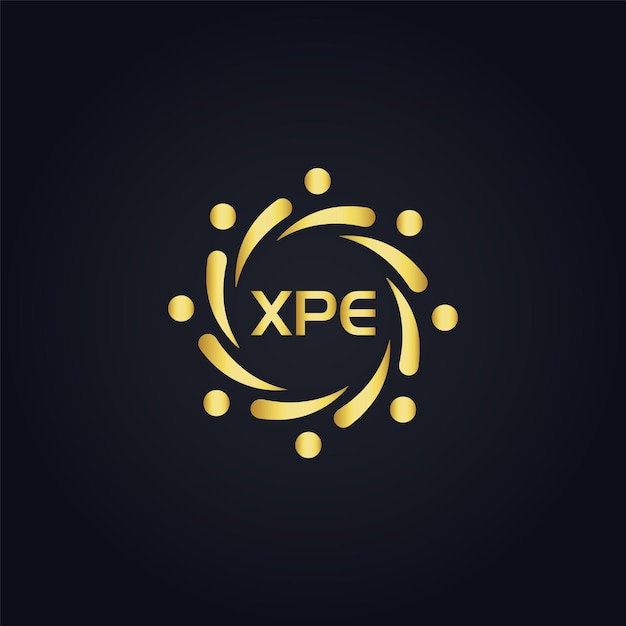 XPE logo X P E ontwerp Witte XPE brief XPE X P E brief logo ontwerp X P E letter logo ontwerp in