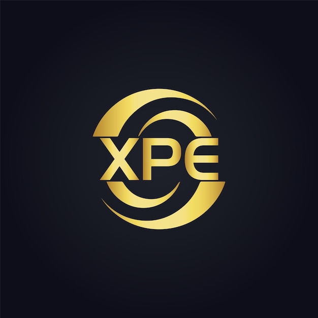 XPE logo X P E ontwerp Witte XPE brief XPE X P E brief logo ontwerp X P E letter logo ontwerp in