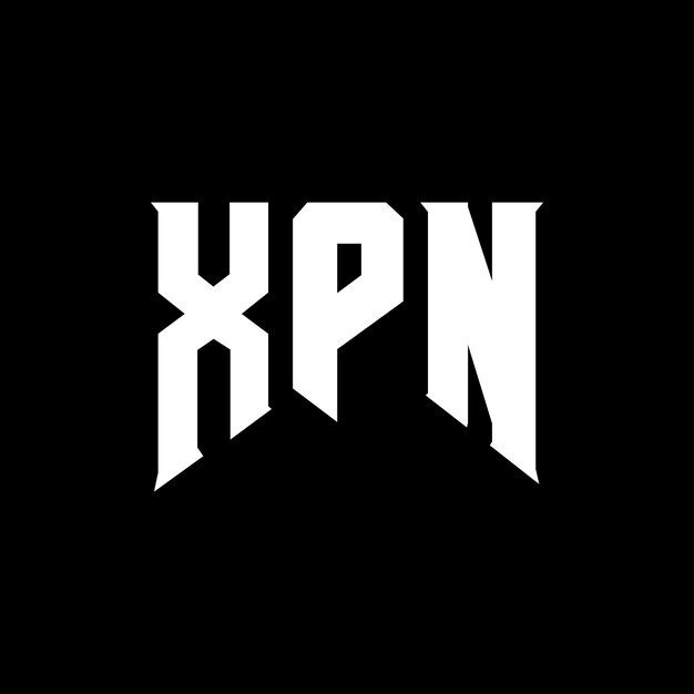 XPN letter logo design for technology company XPN logo design black and white color combination XPN logo XPN vector XPN design XPN icon XPN alphabet XPN typography logo design