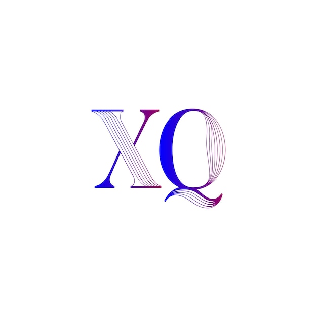 Vector xq logo design illustrator