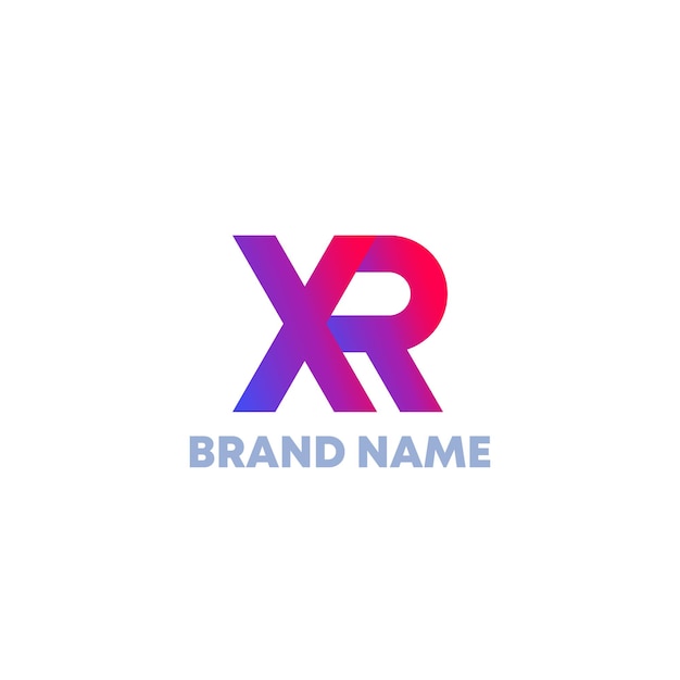 Vector xr letters logo, vector design