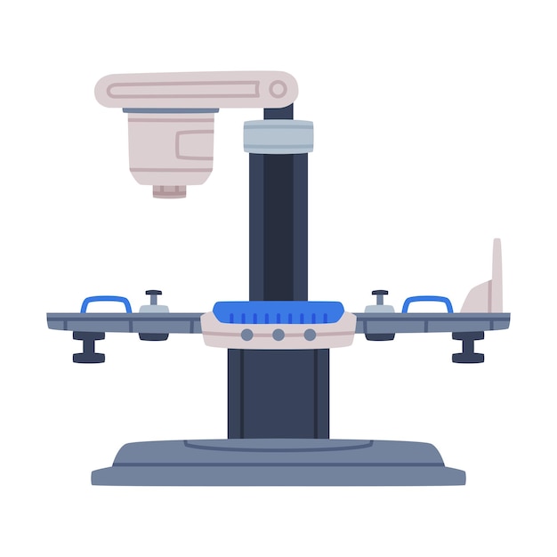 xray machine as medical equipment and assistance device vector illustration