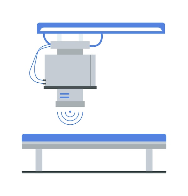 Xray machine Medische apparatuur Vector illustratie