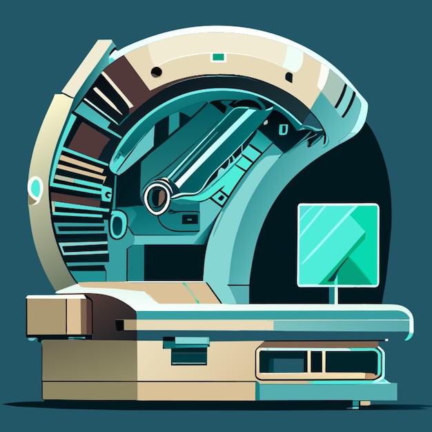 Vector xray machine vector illustration