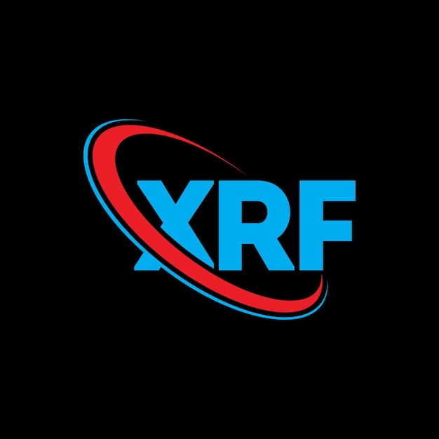 XRF logo XRF letter XRF letter logo design Initials XRF logo linked with circle and uppercase monogram logo XRF typography for technology business and real estate brand