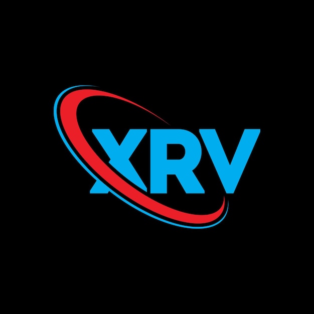 XRV logo XRV brief XRV letter logo ontwerp Initialen XRV Logo gekoppeld aan cirkel en hoofdletters monogram logo XR V typografie voor technologiebedrijf en vastgoedmerk