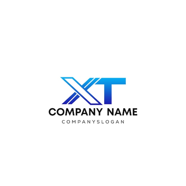 Vector xt logo design