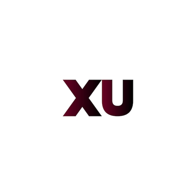 Vector xu monogram logo