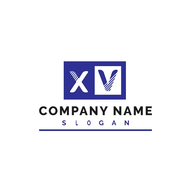 Vector xv logo design xv letter logo vector illustration vector