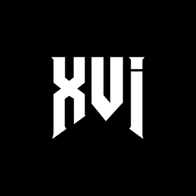 XVI letter logo design for technology company XVI logo design black and white color combination XVI logo XVI vector XVI design XVI icon XVI alphabet XVI typography logo design