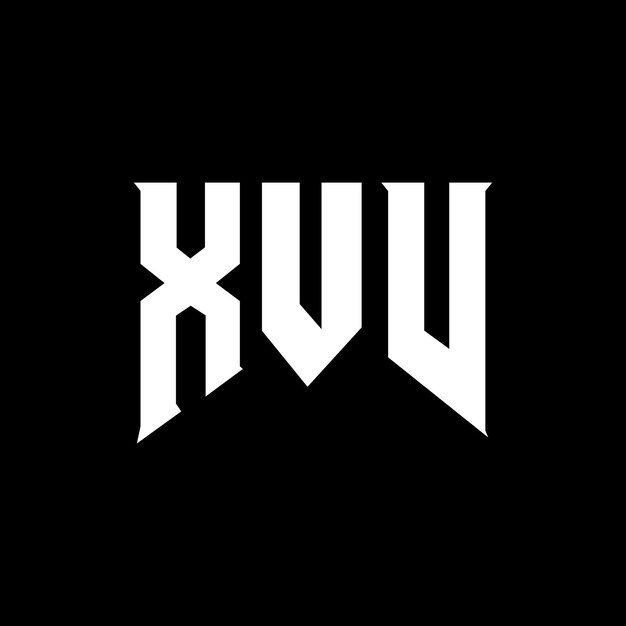 XVV letter logo ontwerp voor technologiebedrijf XVV logo ontwerp zwarte en witte kleurencombinatie XVV logo XVV vector XVV ontwerp XVV icoon XVV alfabet XVV typografie logo ontwerp