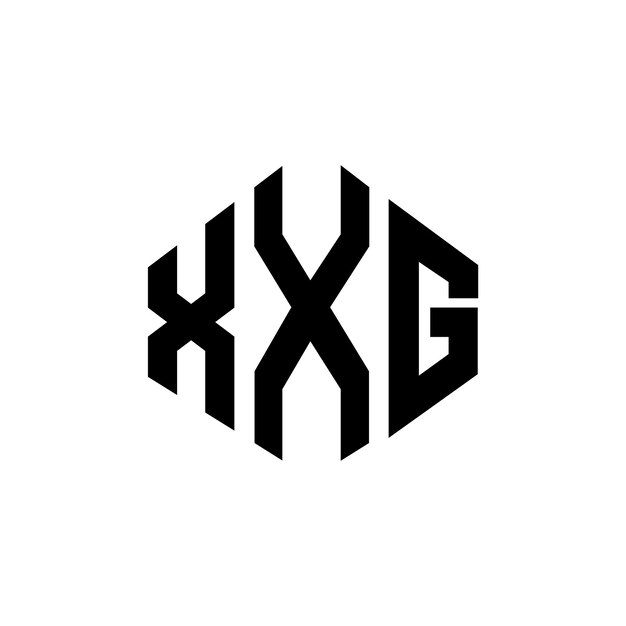 Vector xxg letter logo ontwerp met veelhoek vorm xxg veelhoek en kubus vorm logo ontwerp xxg zeshoek vector logo sjabloon witte en zwarte kleuren xxg monogram bedrijf en vastgoed logo