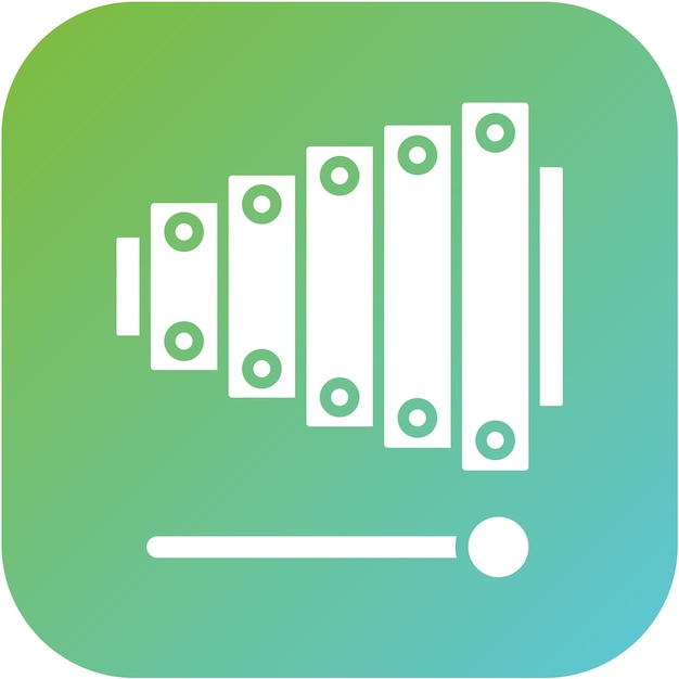 Vector xylophone icon style