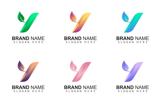 Y abstract logo template