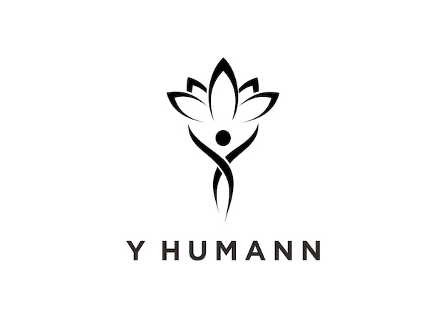 y human logo design vector illustration