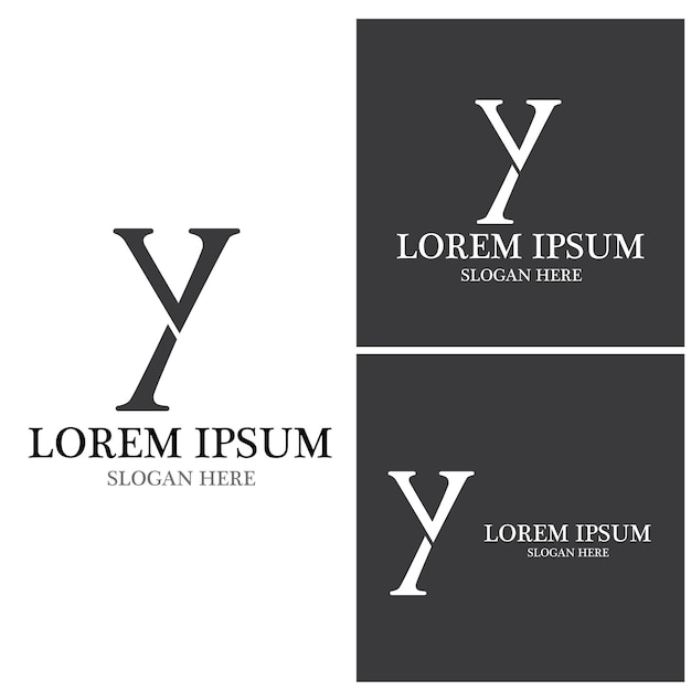 Y Letter Icon And Symbol Template