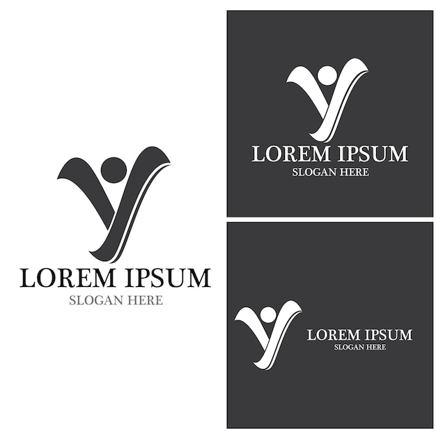 Y Letter Icon And Symbol Template