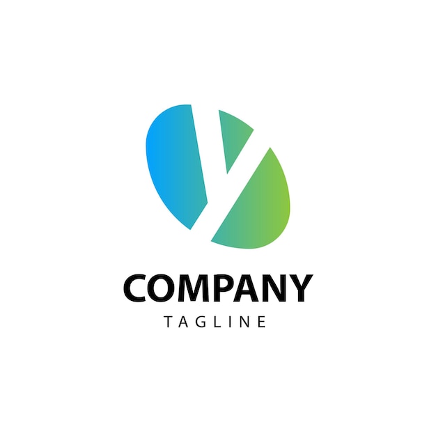 金融会社のラウンドの Y ロゴ