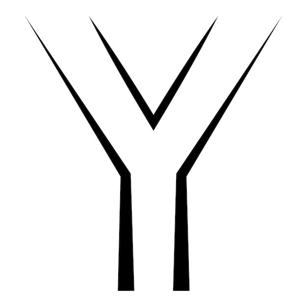 Y logo studio letter y ontwerp pictogram logo technologie lettertype