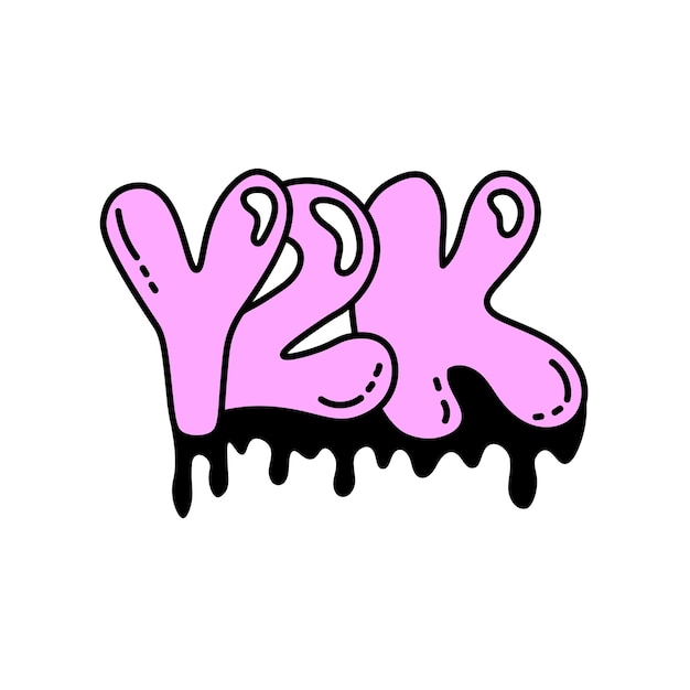 Y2K graffiti inscriptie