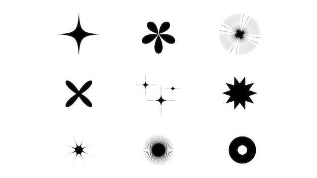 Vector y2k shape assets element v1