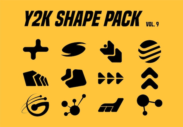 Y2k Shape Elements Pack